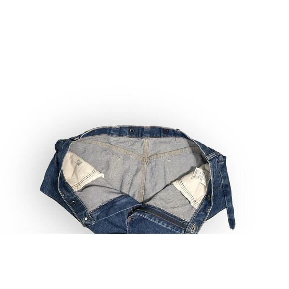 Wrangler Pro Gear Belted Suspender Outdoors Rugged Jeans 38x30 Blue Leg Guard - Picture 5 of 11